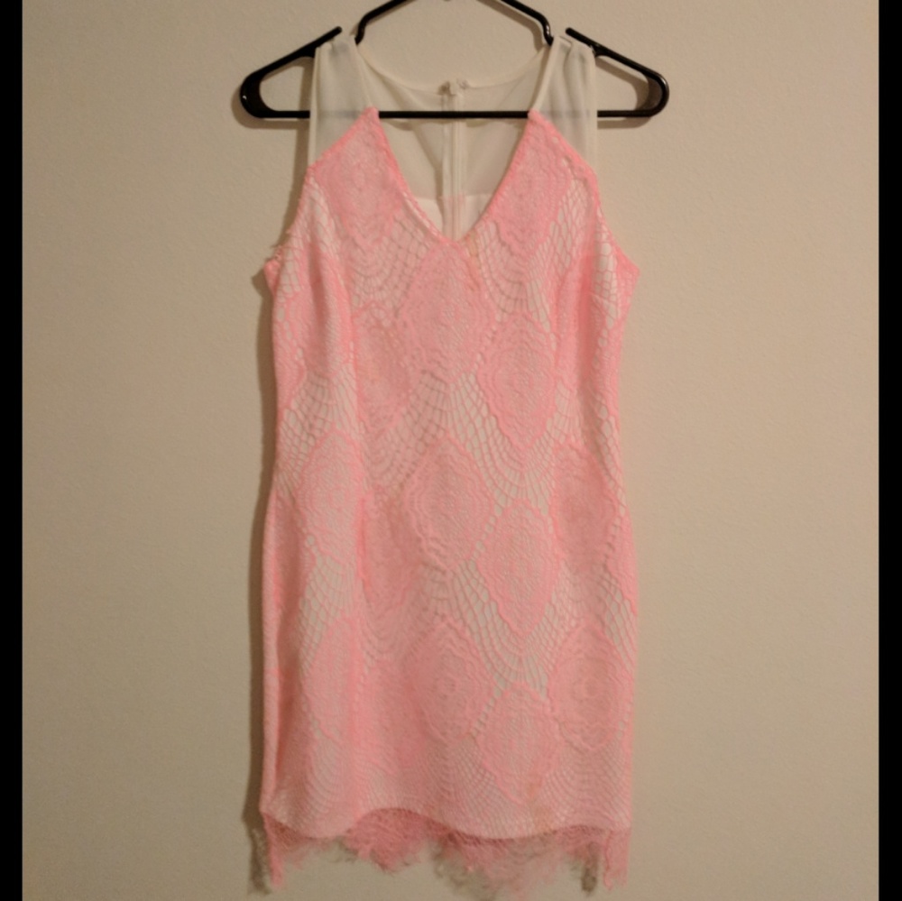 Pink Lace Dress
